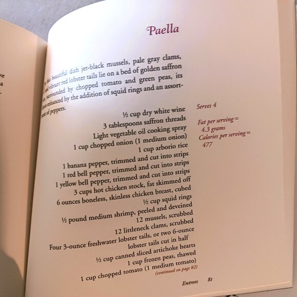 OPRAH WINFREY COOKBOOK, HEALTHY DELICIOUS RECIPES, HARDCOVER, 1994 Y2K - Picture 4 of 4